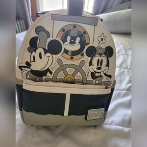 Disney Loungefly backpack steamboat willie